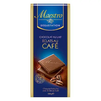  Maestro Dégustation 72% Eclat au Café 100g