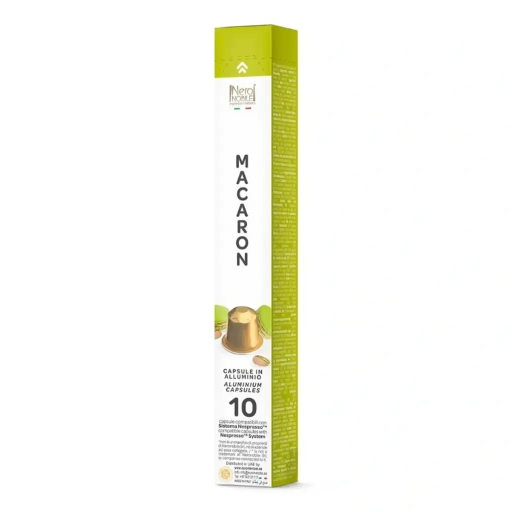 Boite 10 Capsules Macaron Nero Nobile
