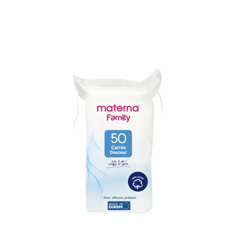 Carrés Cosmétiques Materna Family 50Pcs 