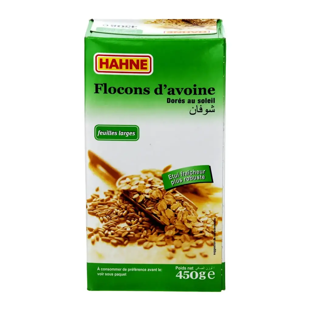 Flocons d'Avoine Feuilles Larges Hahne 500g