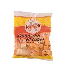 Fromage  Emmental en cubes Kaiser 100g 
