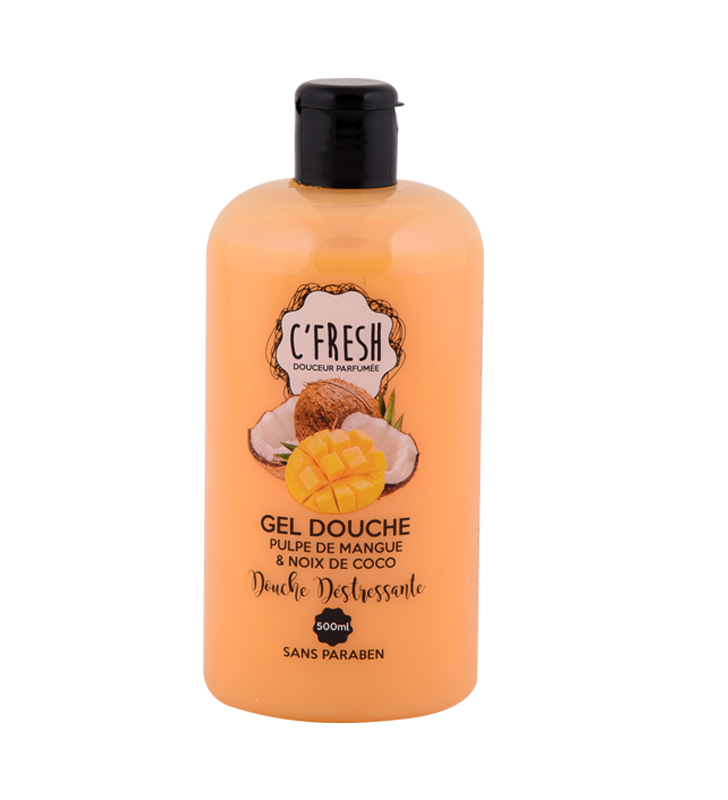 Gel Douche C'fresh  Pulpe de Mangue et Noix de Coco 500ml