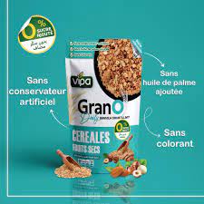 GranO Céréales Fruits Secs Vipa 350g