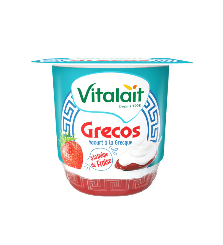 Grecos Fraise Vitalait 100g