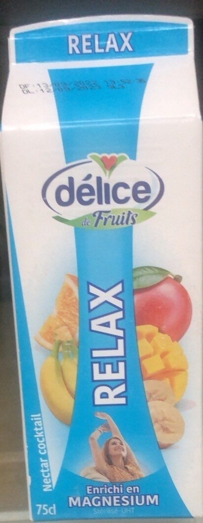 Jus Relax Delice riche en Magnesium 0.75 L