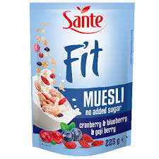 Céréales Muesli Santé Cranberry&blueberry Fit 225g