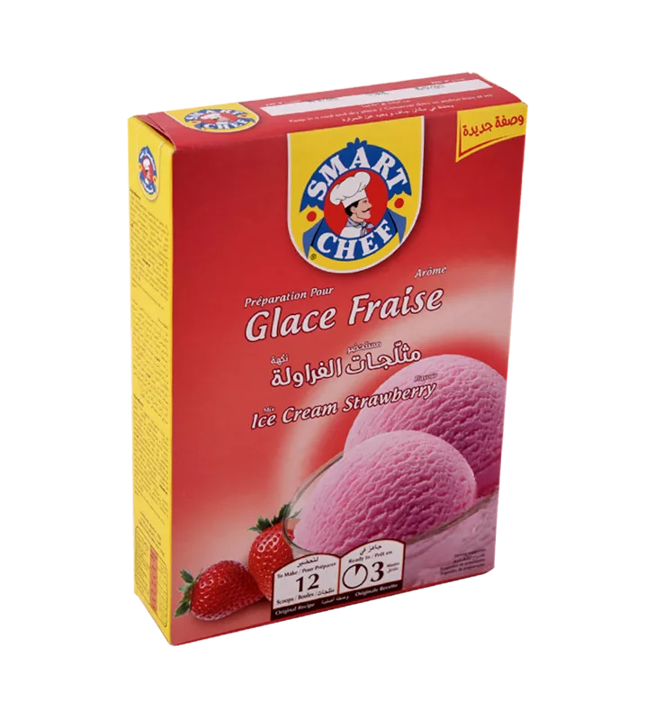 Préparation Glace Fraise Smart Chef 110Gr