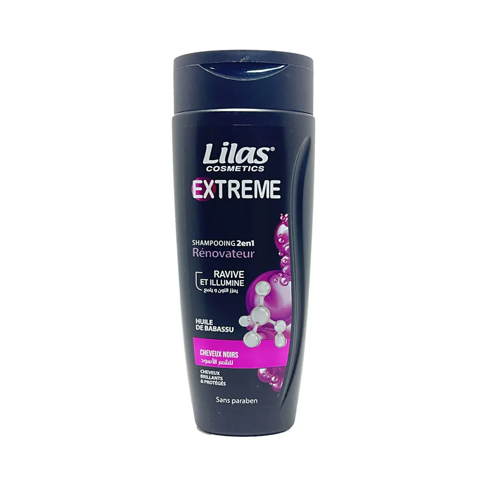 Shampoing Lilas 2en1 Cheveux Noir 350ml