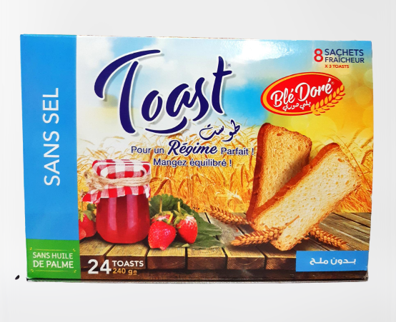 Toast sans sel Blé Doré 240g