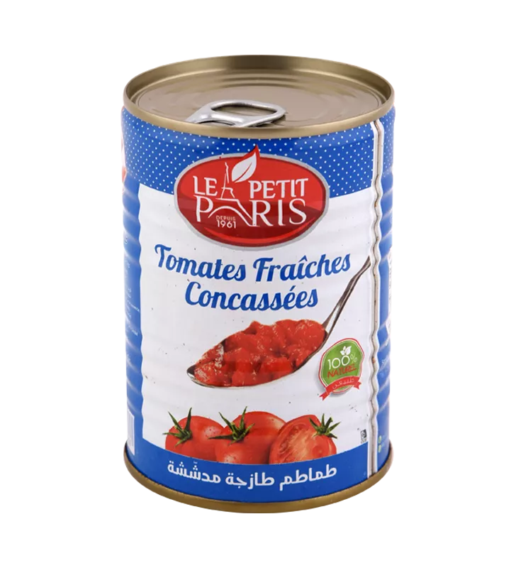 Tomates Pelées Concassées le Petit Paris 400g