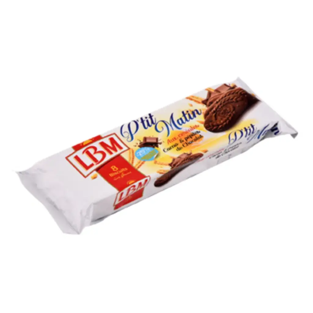 Biscuits P'tit Matin Céréales Cacao et Pépites Chocolat 115g