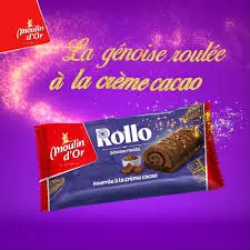  Rollo Moulin d'or Génoise Roulée a La Créme Cacao 45g