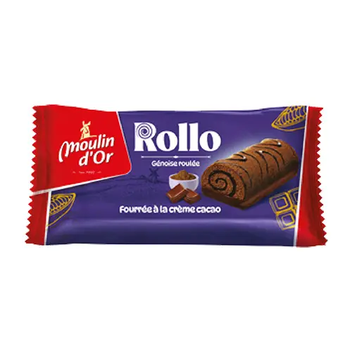  Rollo Moulin d'or Génoise Roulée a La Créme Cacao 45g