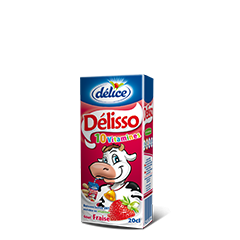 Boisson Lactée Fraise Délisso 20cl
