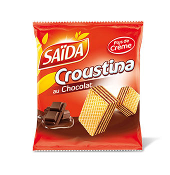 Gaufrettes Croustina Saida au Chocolat 33g