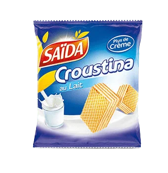 Gaufrettes Croustina Saida au Lait 33g