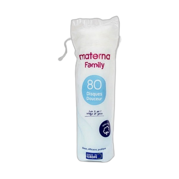 Disques  Cosmetiques Materna Family 80Pcs 