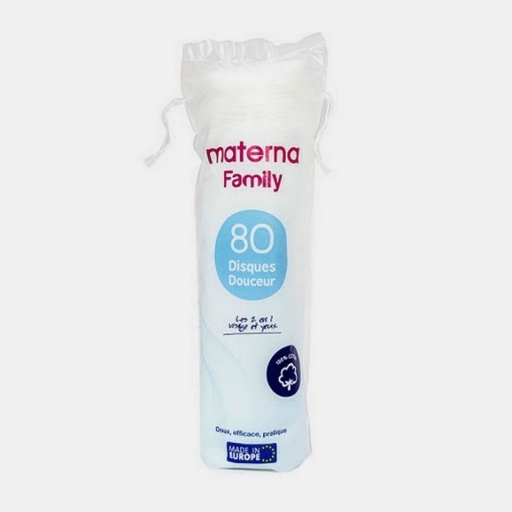 Disques  Cosmetiques Materna Family 80Pcs 