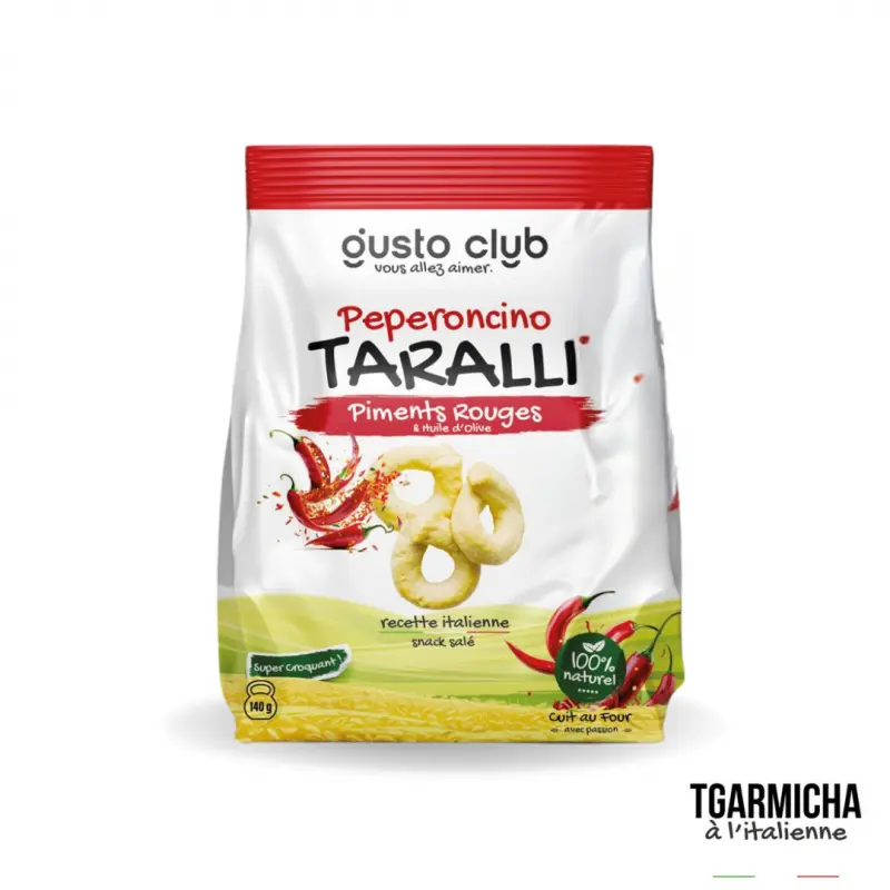 Kaki Taralli Piment rouge 140g