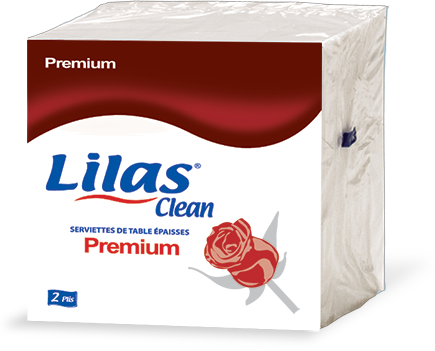 Papier Serviette Lilas Premium 23*23
