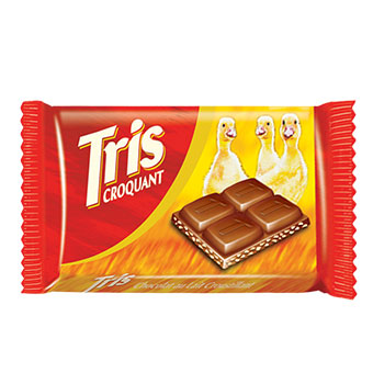 Tris chocolat au lait et aux céréales croustillantes 30g