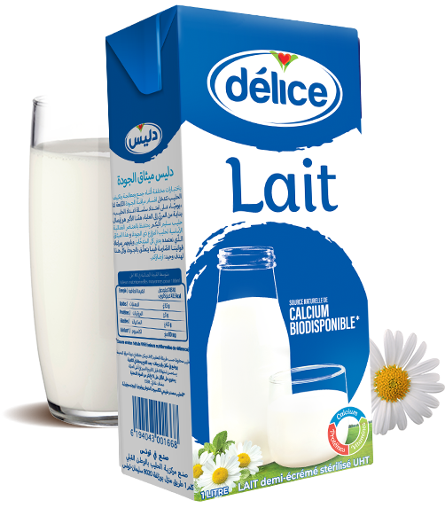 Lait Delice Demi-écréme 1l
