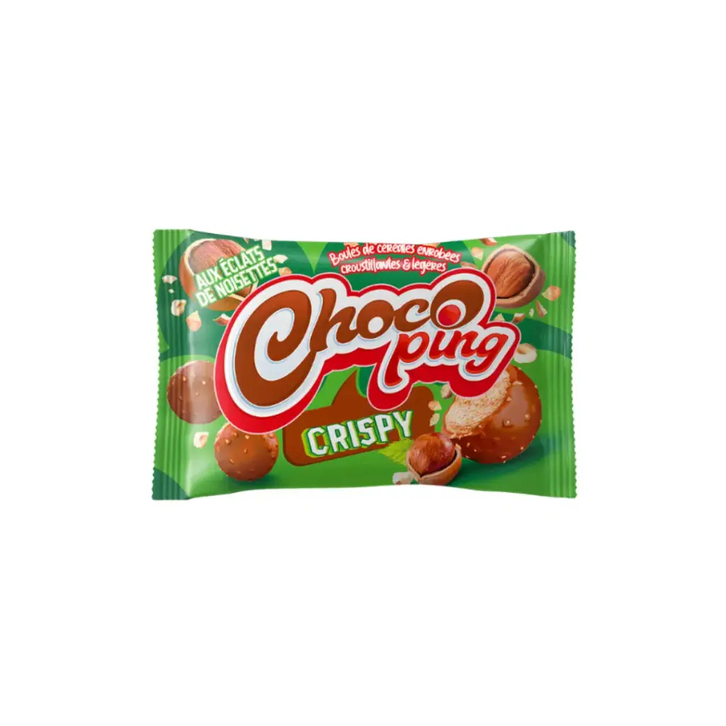 Choco ping Crispy aux éclats noisettes 30g