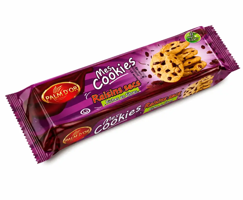 Cookies PalmDor Raisins secs 90g 10pieces