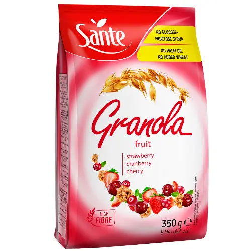 Céréales Granola Strawberry Cranberry Cherry 350g 