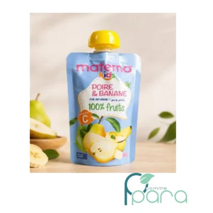 Jus de fruits Kids Materna Poire & Banane 100g
