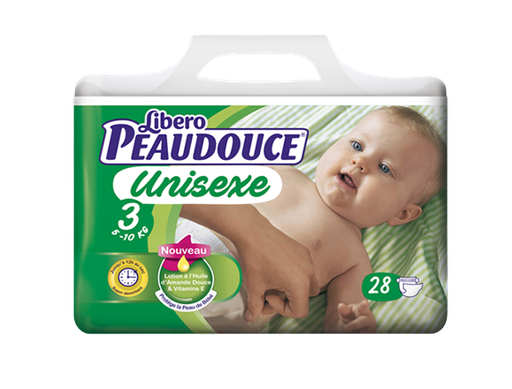 Couches Libero Peaudouce 5-10 Kg taille 3 28pcs