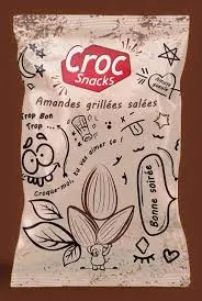 Croc Snacks Amandes Grillés Salées 70g