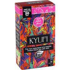 Kyufi Thé Noir Avec Sucre à la menthe 10Piéces
