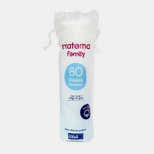 Disques  Cosmetiques Materna Family 80Pcs 