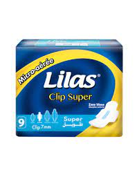 Serviettes Lilas Clip Super 7 mm