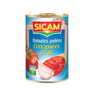 Tomates Concassées à l'ail Sicam 400g