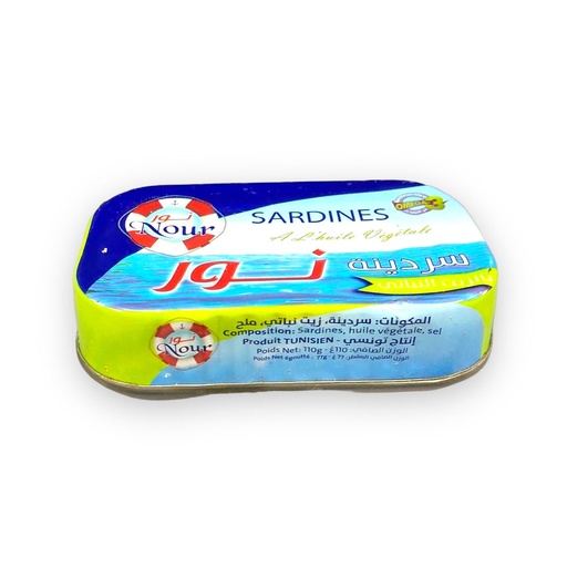 Sardine Nour Huile Végétale 110g