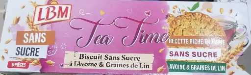 Biscuit Lbm Sans Sucre a L'Avoine&Graines de Lin 6pcs