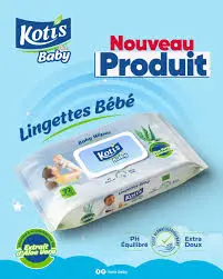 Lingettes bébé Kotis 72pcs 
