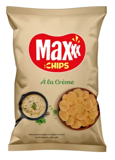 Chips de Pomme de Terre Sauce à la Créme Max 65g 